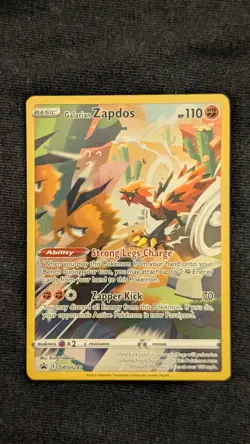 Pokemon - Galarian Zapdos SWSH 283 | Crown Zenith Tin | Black Star Promo - Image 1