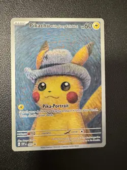 2023 Pokemon Van Gogh Pikachu with Grey Felt Hat SVP EN #085 Promo - Image 1