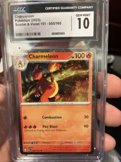 2023 Pokemon Scarlet & Violet 151 - CHARMELEON 005/165 CGC 10 Gem Mint - Image 1