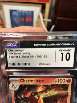 2023 Pokemon Scarlet & Violet 151 - CHARMELEON 005/165 CGC 10 Gem Mint - Image 2