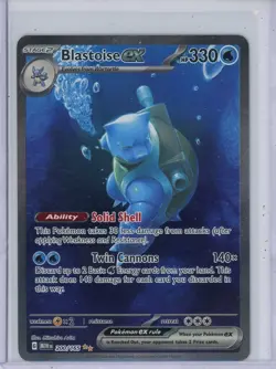 Blastoise ex Pokemon 2023 Scarlet & Violet 151 Special Illustration Rare #200 NM - Image 1