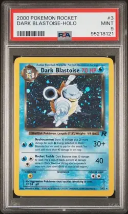 2000 POKEMON ROCKET #3 DARK BLASTOISE-HOLO RARE UNLIMITED PSA 9 MINT - Image 1