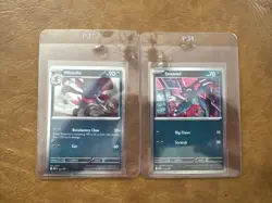 Sneasel 20 and Weavile 21 Cosmos Holo Promos from Phantasmal Flames Pokemon TCG - Image 1