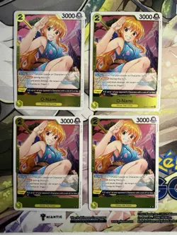 [4x Playset] O-Nami - Wings of the Captain (OP06) - One Piece CCG TCG - Image 1