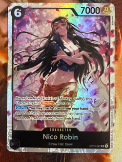 • Nico Robin • OP12-087 SR Legacy of the Master Holo Foil One Piece TCG NM - Image 1