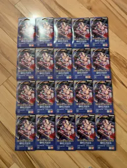 LOT of (20) OP-14 Sleeved Booster Packs Of One Piece TCG The Azure Sea's Seven - Image 1