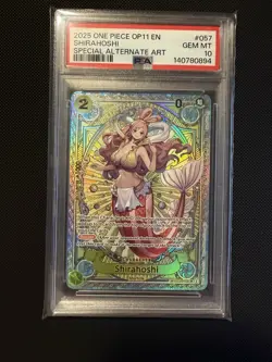 Shirahoshi SP EB01-057 One Piece OP11 Fist of Divine Speed - PSA 10 - Image 1