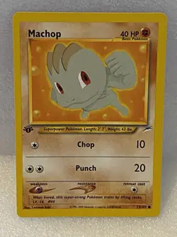 Machop 73/105 1st Edition Neo Destiny Near Mint Vintage Pokemon Card - Image 1