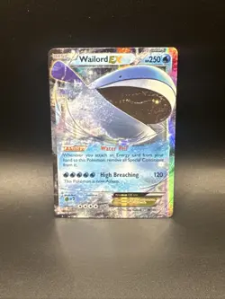 Wailord EX 38/160 Primal Clash Ultra Rare Holo Pokemon Card - Image 1