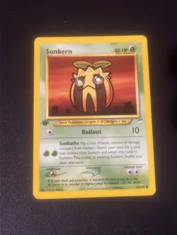 1st Edition Sunkern 83/105 Neo Destiny Pokemon Card WoTC Vintage - Image 1