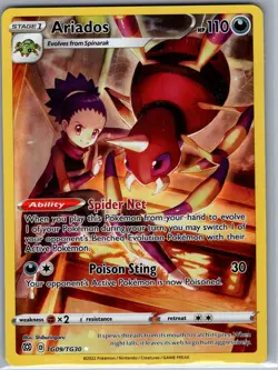 Ariados TG09/TG30 SWSH09: Brilliant Stars Trainer Gallery - Pokemon Card - NM - Image 1
