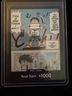 DON!! Card (Young Luffy) (Devil Fruits Collection Vol. 1) One Piece Promo Foil - Image 1