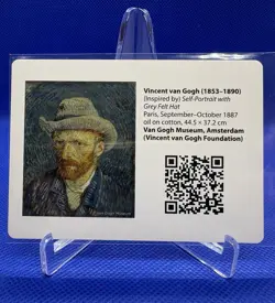 Pikachu With Grey Felt Hat SVP 085 - Pokemon x Van Gogh Museum Promo Card Insert - Image 1