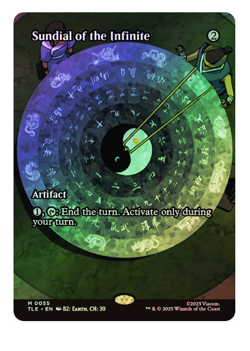 Sundial of the Infinite - Foil - Borderless Avatar MTG - Image 1