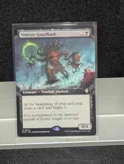 Sinister Gnarlbark EXTENDED ART X1 NM Lorwyn Eclipsed MTG - Image 1