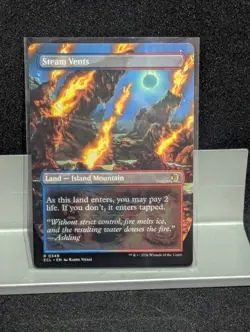 Steam Vents BORDERLESS REVERSIBLE X1 NM Lorwyn Eclipsed MTG - Image 2