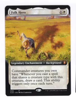 Folk Hero Extended Art - Commander Legends Baldur's Gate CLB MTG - Near Mint - Image 1