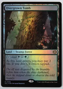 Lorwyn Eclipsed Overgrown Tomb FOIL Rare 266 Magic the Gathering - Image 1
