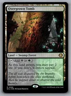 Lorwyn Eclipsed Overgrown Tomb FOIL Rare 266 Magic the Gathering - Image 2