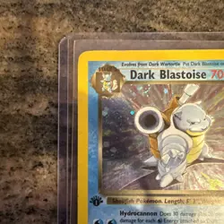 Dark Blastoise 3/82 Team Rocket 1st Edition Rare Holo 2000 w/ SWIRL - Image 3