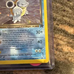 Dark Blastoise 3/82 Team Rocket 1st Edition Rare Holo 2000 w/ SWIRL - Image 5