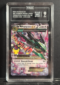 Pokemon M Rayquaza EX 76/108 2021 Celebrations TAG9 - Image 1