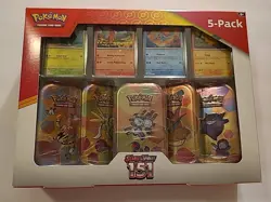Pokemon Scarlet & Violet 151 Mini Tins 5 Pack Sealed Costco Bundle Box - Image 1