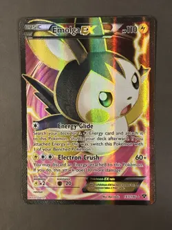 Emolga EX 143/146 - XY Base Set Full Art Holo Pokemon TCG MP - Image 1