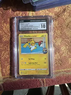 CGC 10 Pikachu on the Ball 001/005 Promo Futsal Pokemon 2020 - Image 1