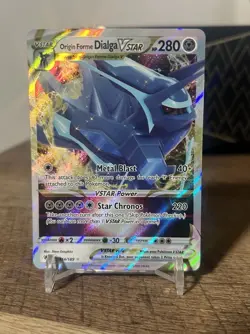 Pokemon TCG Origin Forme Dialga VSTAR 114/189 Astral Radiance Full Art Holo - Image 1