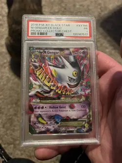 PSA 1 PR M Gengar EX Holo Black Star Promo XY166 2016 Pokemon Pop 35 - Image 1