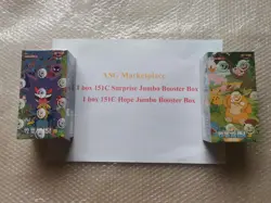 Pokemon TCG Simplified Chinese Collect 151C Surprise + Hope Jumbo Booster Boxs - Image 1
