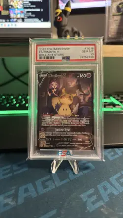 2022 Pokemon Brilliant Stars Mimikyu V TG16/TG30 Full Art PSA 10 GEM - Image 1