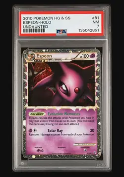 Pokemon Umbreon Prime Undaunted Ultra Rare #86 PSA 7 & Espeon Prime #81 PSA7 - Image 4
