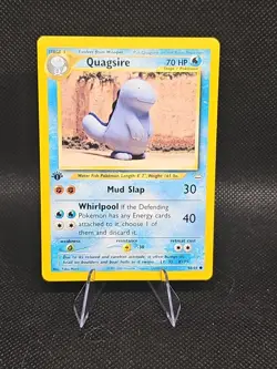 Pokemon TCG Quagsire Neo Revelation 48/64 Regular 1st Edition Common - Image 1