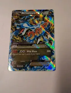 Pokemon XY Flashfire M Mega Charizard EX 69/106 Ultra Rare Full Art Heavy Played - Image 1