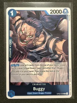 Buggy OP02-058 Paramount War Foil One Piece TCG NM - Image 1
