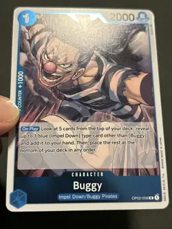 Buggy OP02-058 Paramount War Foil One Piece TCG NM - Image 3