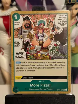 One Piece CG 4 More Pizza!! OP07-037 500 Years in the Future Uncommon! - Image 1