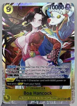 English One Piece CCG Boa Hancock SR OP14-112 The Azure Sea's Seven In-Hand - Image 1