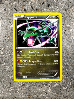 Pokemon TCG Cards Rayquaza XY141 Black Star Promo Holo NM - Image 1