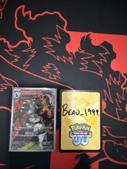 Pokemon TCG Team Rockets Houndoom Illustration Rare Card 191/182 Destined Rivals - Image 1