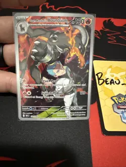 Pokemon TCG Team Rockets Houndoom Illustration Rare Card 191/182 Destined Rivals - Image 2