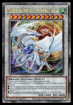 Cosmic Blazar Dragon (Quarter Century Secret Rare) MP24-EN029 25th Yugioh Card - Image 1