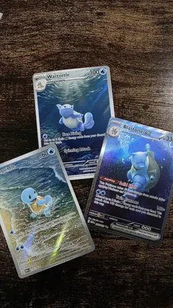 Blastoise ex Pokemon Card 170/165 Sv: Scarlet & Violet 151 Wartortle, Squirtle - Image 1