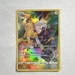 Pokemon Pikachu TG05/TG30 Swsh11: Lost Origin Ultra Rare Full Art Holo Card - Image 1