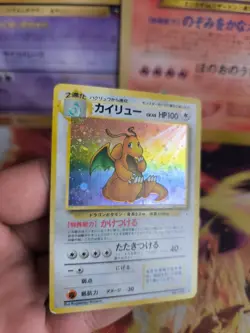 Pokemon Karte Card Dragonite Dragoran Mysterious Holo Wotc japanese Exc-NM Swirl - Image 4