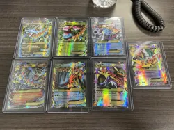 Lot of 7 Cards Fan Art Pokemon Cards NM/M Including Mega Charizard 108/106 - Image 1