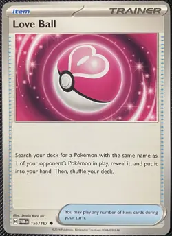 Love Ball 156/167 Sv06: Twilight Masquerade Regular - Pokemon Card - Image 1