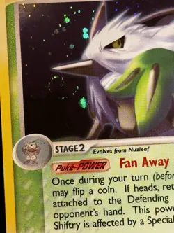 Pokemon TCG Shiftry EX Sandstorm Holo Rare Card 12/100 Swirl - Image 4